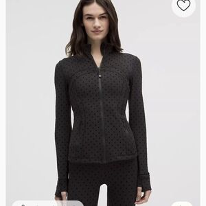 Lululemon Athletica Black Polka Dot Jacket